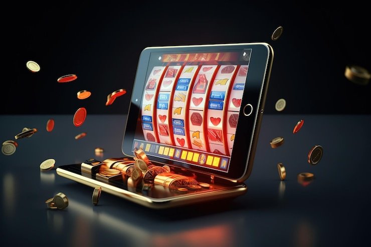 Antarmuka taruhan roulette dengan chip virtual dan grid nomor yang responsif